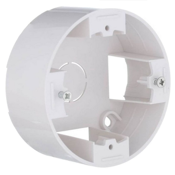 Подъемная коробка 1-пост. круглая Экопласт Vintage-Classic, белый