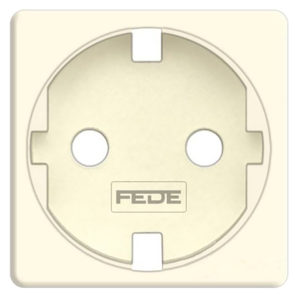 Обрамление розетки 2к+з (механизм FD16823) Fede бежевый