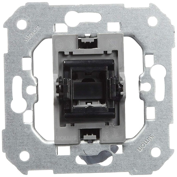 Переключатель одноклавишный Simon 82 экспресс-монтаж 10А, механизм