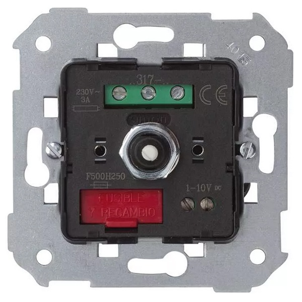 Светорегулятор Simon 82 поворотно-нажимной для люминесцентных и LED-ламп с ЭПРА 1-10B S27, механизм