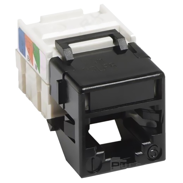 Коннектор Simon 82 AMP RJ12 6 контактов S27 S73L, механизм черный