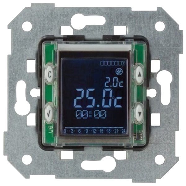 Термостат Simon 82 с ЖК-дисплеем для систем отопления и кондиционирования 8(2)А S27, механизм
