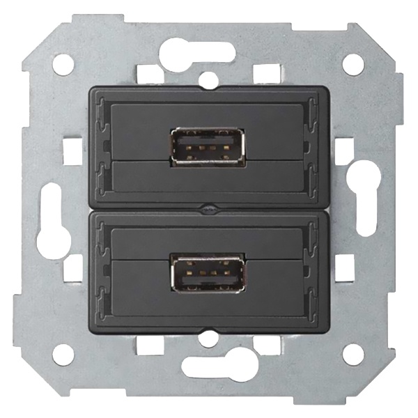 Коннектор Simon 82 2 x USB 2.0 типа A (мама), механизм