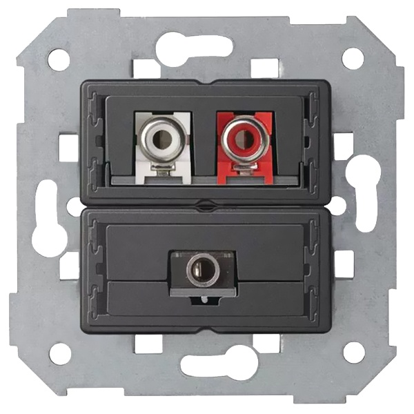 Коннектор Simon 82 мини-джек + 2RCA, механизм