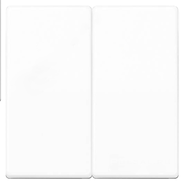 Клавиши Simon 82 (2 шт) для двухклавишного выключателя (проходной + кнопочный), белый