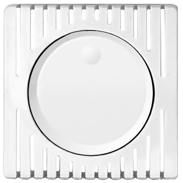 Накладка Simon 82 на проходной поворотно-нажимной светорегулятор 100-1000 Вт, белый