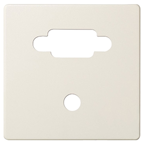 Накладка для коннектора Simon 82 VGA HD15 мама + мини-джек 35 мм, слоновая кость (бежевый)