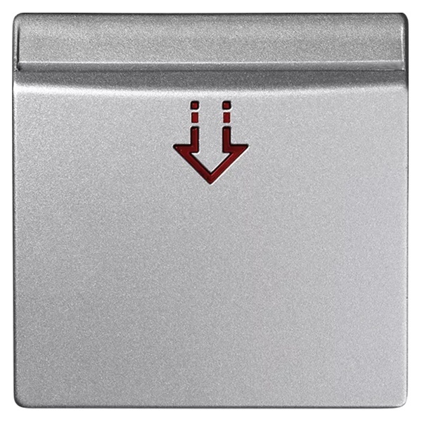 Накладка Simon 82 на выключатель под карточку, алюминий