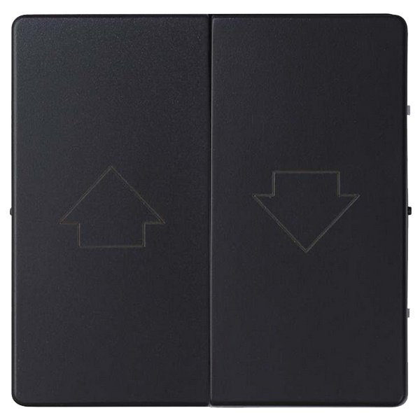 Клавиши Simon 82 (2 шт) для двухклавишного кнопочного выключателя управления жалюзи, графит