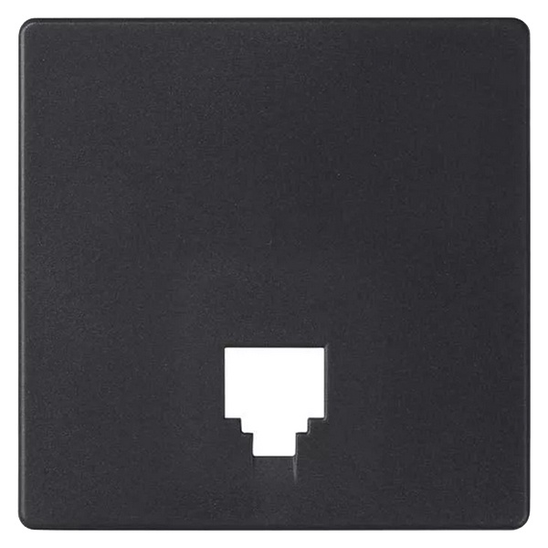 Накладка Simon 82 на телефонную розетку RJ-11 RJ-12, графит