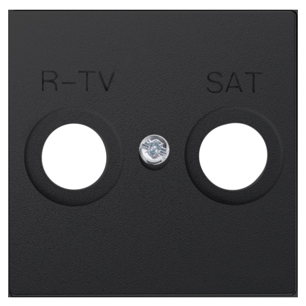 Накладка Simon 82 для спутниковых радио-телевизионных розеток, графит