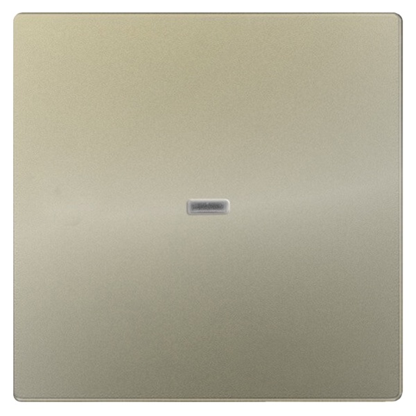 Клавиша Simon 82 для выключателя одноклавишного с подсветкой экспресс-монтаж, шампань