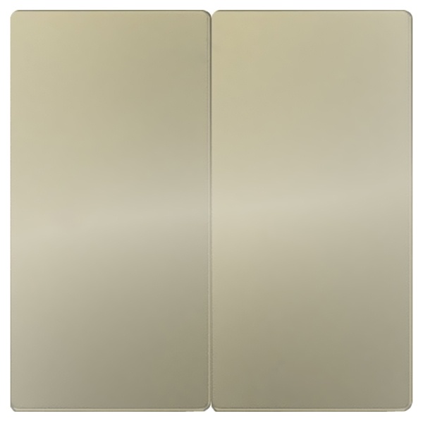 Клавиши Simon 82 (2 шт) для двухклавишного выключателя (проходной + кнопочный), шампань