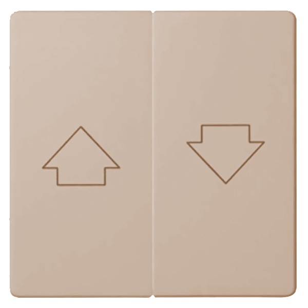 Клавиши Simon 82 (2 шт) для двухклавишного кнопочного выключателя для управления жалюзи, шампань