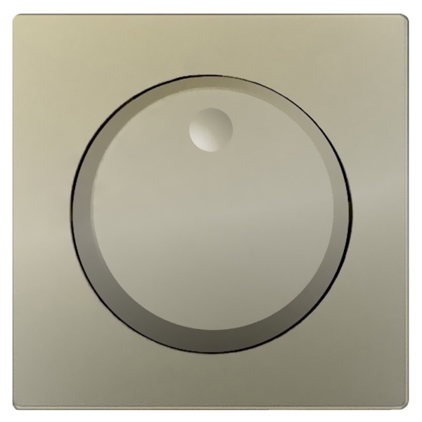 Накладка Simon 82 на проходной поворотно-нажимной светорегулятор, шампань