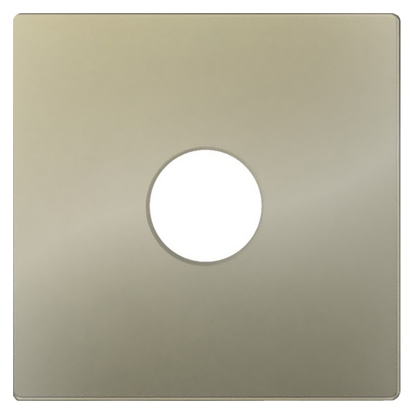 Накладка Simon 82 на аудиорозетку для подключения одной аудиоколонки, шампань