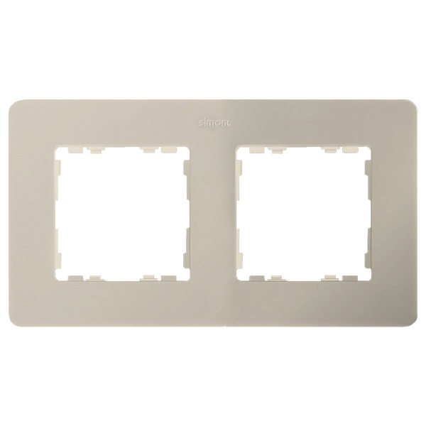 Рамка 2 поста Original Simon 82 Detail, слоновая кость-тростниковый сахар