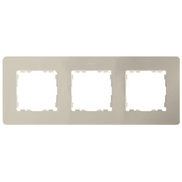 Рамка 3 поста Original Simon 82 Detail, слоновая кость-тростниковый сахар