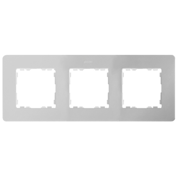 Рамка 3 поста Original Simon 82 Detail, белый-индиго