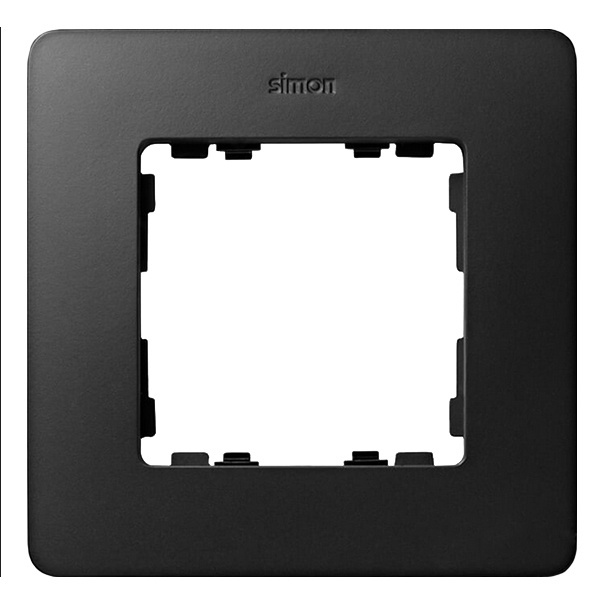 Рамка 1 пост Original Simon 82 Detail, графит-алюминий