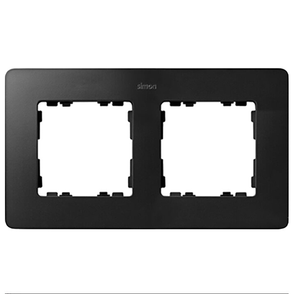 Рамка 2 поста Original Simon 82 Detail, графит-белый