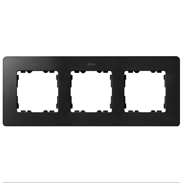 Рамка 3 поста Original Simon 82 Detail, графит-белый