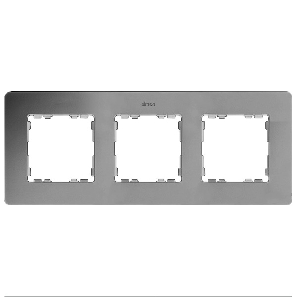Рамка 3 поста Original Simon 82 Detail, алюминий-белый