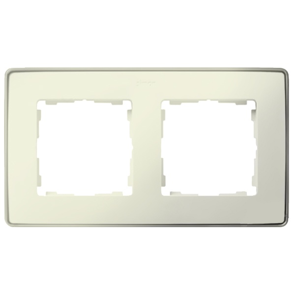 Рамка 2 поста Select Simon 82 Detail, слоновая кость-шампань