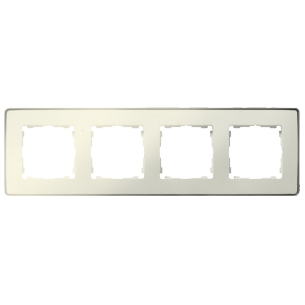 Рамка 4 поста Select Simon 82 Detail, слоновая кость-шампань