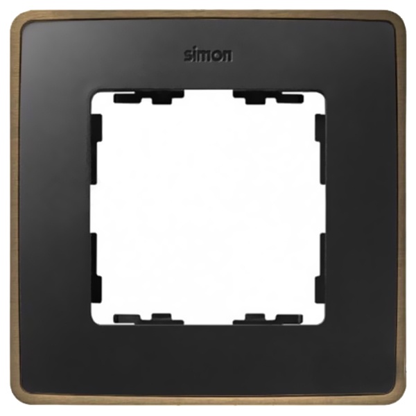 Рамка 1 пост Select Simon 82 Detail, графит-медь