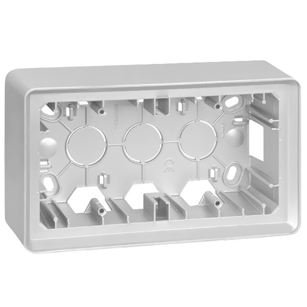 Коробка Simon 82 Detail для накладного монтажа 2 поста, белый