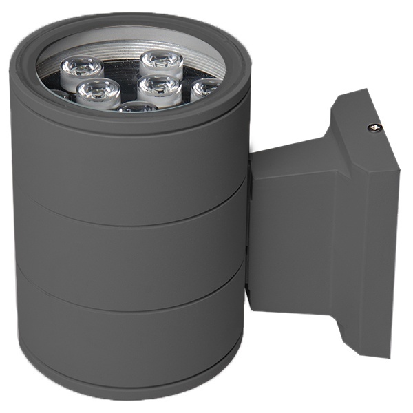 Светильник светодиодный уличный настенный JazzWay PWL-200110/30D 1x9W 6500K 230V 810Lm IP65 серый