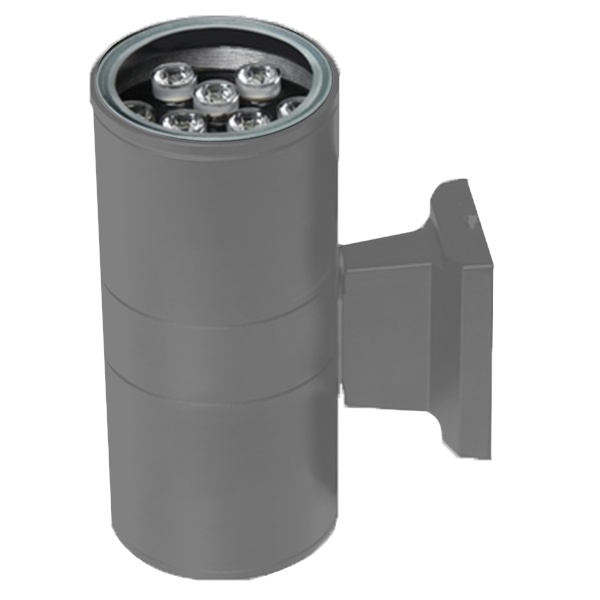 Светильник светодиодный уличный настенный JazzWay PWL-300110/30D 2x12W 6500K 230V 2160Lm IP65 серый