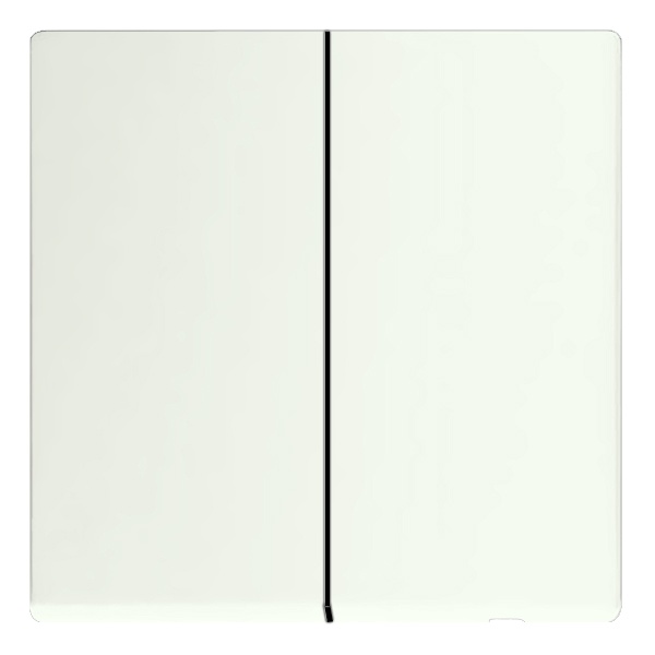 Клавиша для 2-клавишных выключателей/переключателей/кнопок ABB future белый бархат (1785-884)