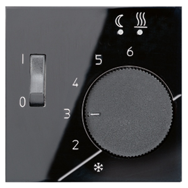 Накладка для регулятора подогрева пола Jung A FTR231U Черный