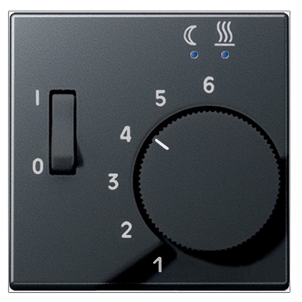 Накладка для регулятора подогрева пола Jung A FTR231U Антрацит матовый