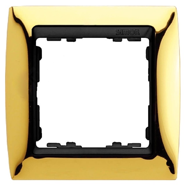 Рамка 1 пост Simon 82, золото-графит