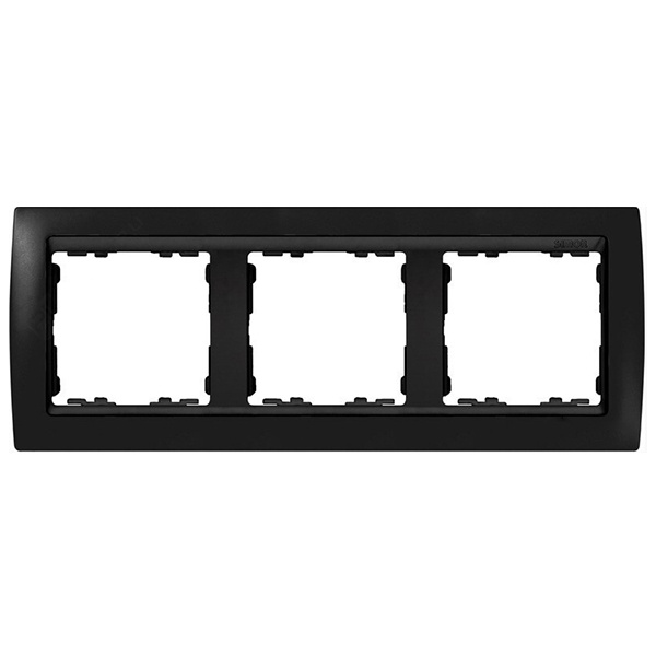 Рамка 3 поста Simon 82, графит-графит