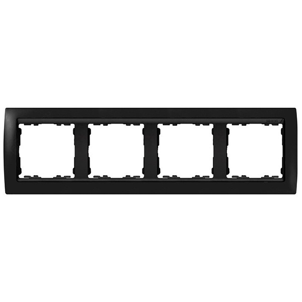 Рамка 4 поста Simon 82, графит-графит