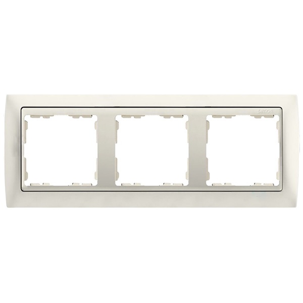 Рамка 3 поста Simon 82, слоновая кость-слоновая кость