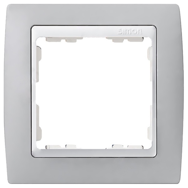 Рамка 1 пост Simon 82, серый-белый