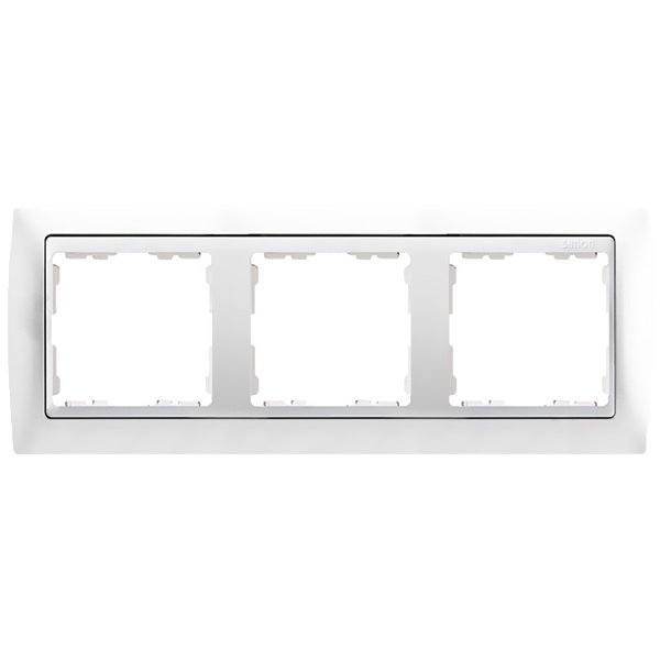 Рамка 3 поста Simon 82, белый-белый