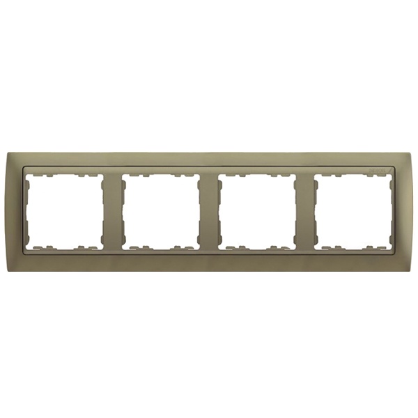 Рамка 4 поста Simon 82, шампань-шампань