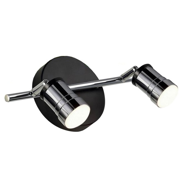 Спот TDM LED СНС 2х5Вт, 3000 K, 230 В, 50 Гц, IP44, Костус, черный/хром