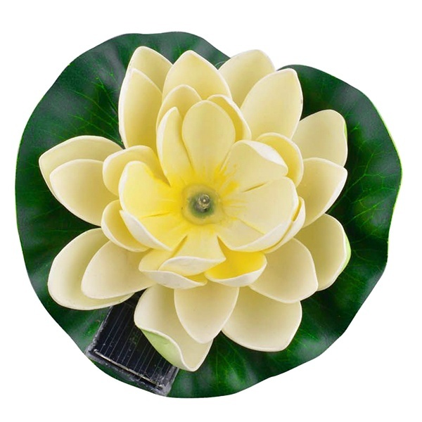 Светильник TDM Кувшинка желтая, на солнечных батареях, меняет цвет, водный