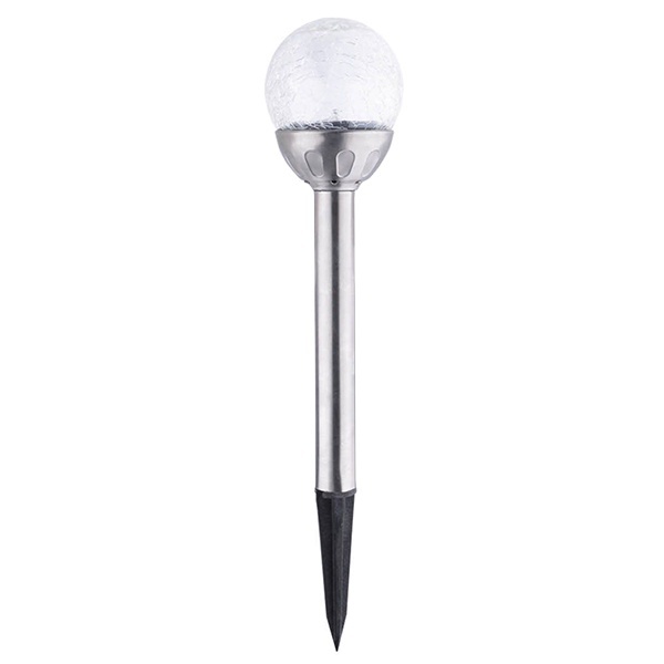 Светильник садовый TDM СС Кракле на солнечных батареях, сталь, меняет цвет