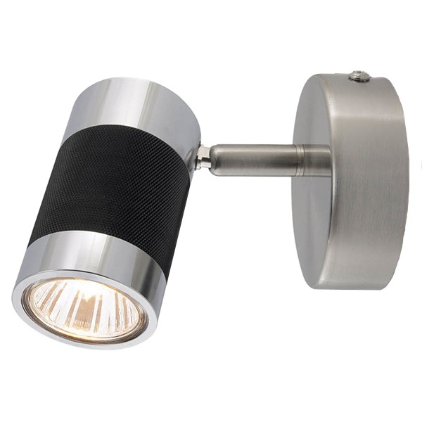 Спот TDM СНС 50Вт, GU10, 230 В, 50 Гц, IP44, Канна, черный/хром/никель