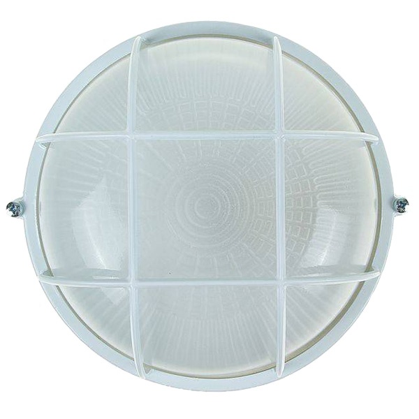 Светильник TDM НПБ1302 белый/круг с решеткой 60Вт IP54