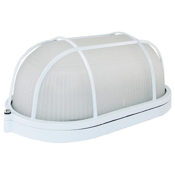 Светильник TDM НПБ1402 белый/овал с реш. 60Вт IP54