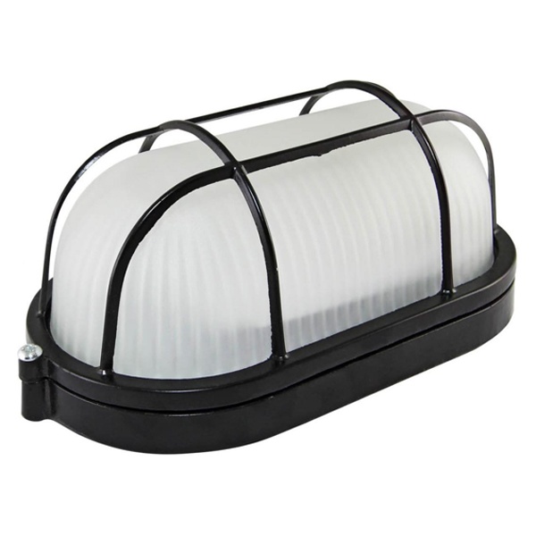 Светильник TDM НПБ1402 черный/овал с реш. 60Вт IP54